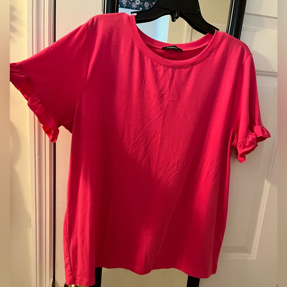 Fuchsia colored blouse